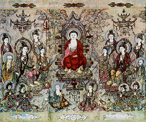 Một phần tranh Tượng Phật tại Đại Lý quốc được vẽ bởi họa sĩ Trương Thắng Ôn thời Nam Tống, nay được lưu giữ tại bảo tàng Cổ Cung tỉnh Đài Bắc.