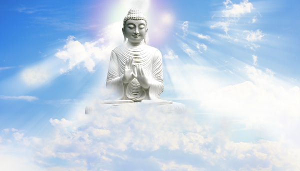 Phật quang trải khắp nhân gian. 