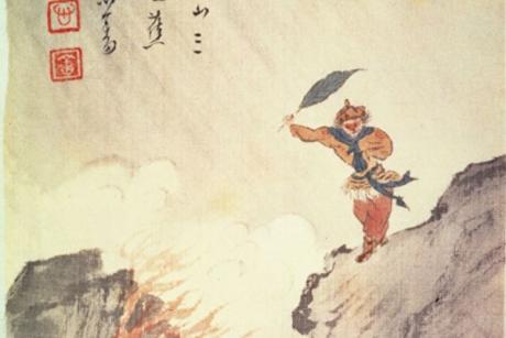 Bức tranh "Tây Du Ký" của Phổ Nho thời Trung Hoa Dân Quốc.