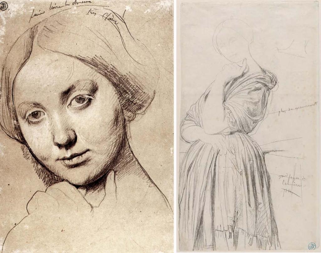 id5250146 studies for the portrait of the comtesse dhaussonville